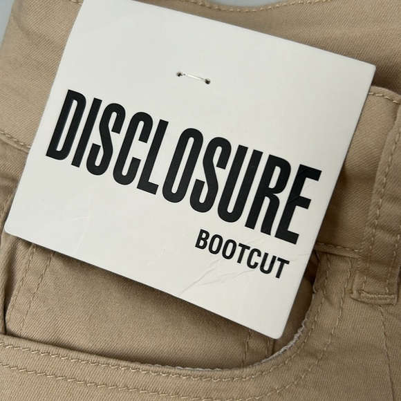NWT Disclosure Stretch Khaki Bootcut Pants size 17/33 juniors - Picture 6 of 7